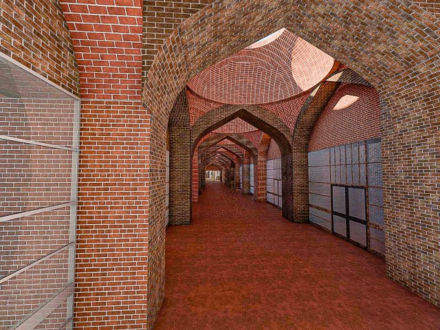 Culture exchange pavilion in By-stranden Bergen inspi­red by Persian art and culture 